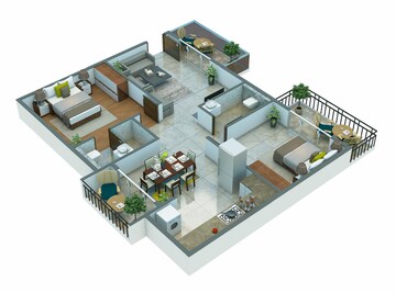 Master Plan in 2 BHK Apartment at Saranya Swarovski, Belathur – for Sale