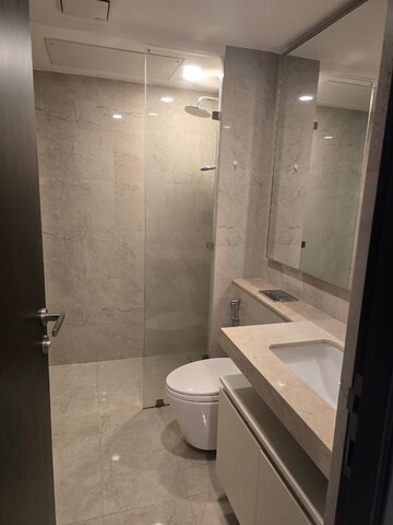Bathroom in 2 BHK Apartment at Hiranandani Atlantis, Powai – for Rent