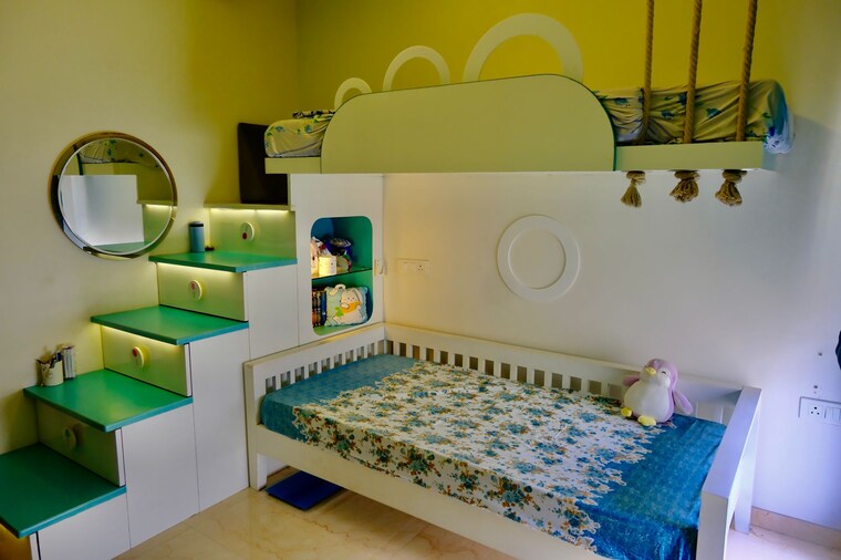 Bedroom, lodha-sterling 3 Bedroom 977 Sq.Ft. Apartment In Kolshet Road Thane 9183466