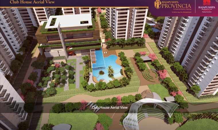 Exterior View, rajapushpa-provincia 3 Bedroom 2660 Sq.Ft. Apartment In Narsingi Hyderabad 9183417