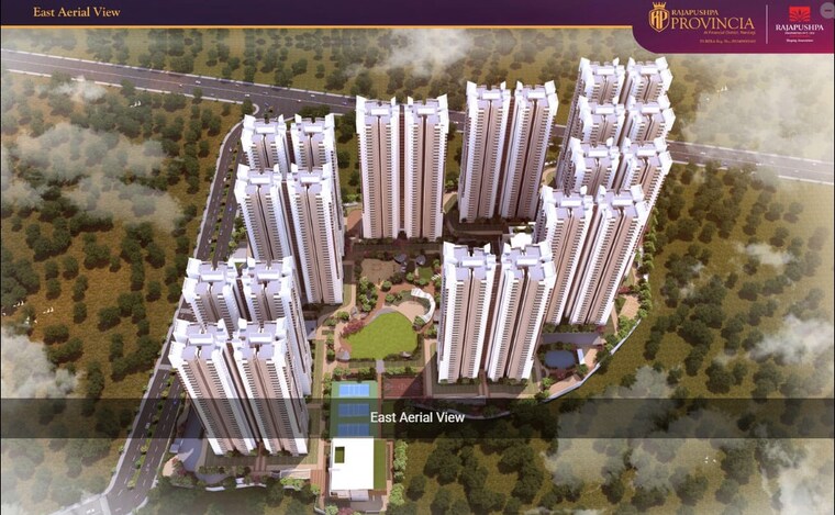 Exterior View, rajapushpa-provincia 3 Bedroom 2660 Sq.Ft. Apartment In Narsingi Hyderabad 9183417