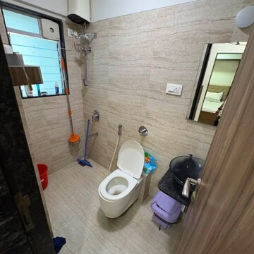 Bathroom in 1 BHK Apartment at Shivaji Nagar CHS Andheri West, Kapaswadi – for Rent