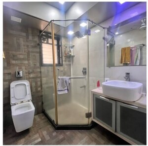 Bathroom in 3 BHK Apartment at Saidas CHS, Andheri West – for Sale
