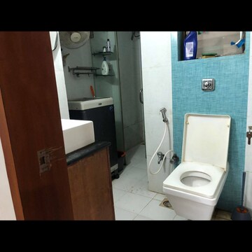Bathroom in 1 BHK Apartment at Saket CHS Malad East, Laxman Nagar – for Rent