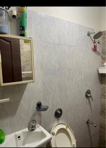Bathroom in 1 BHK Apartment at Parth CHS Goregaon, Goregaon West – for Rent