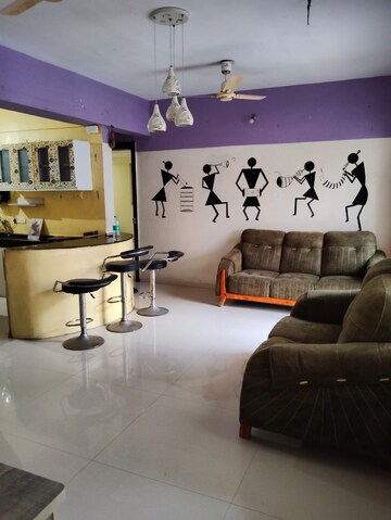 Living Room in 2 BHK Apartment at Unique Blliss, Wakad – for Rent
