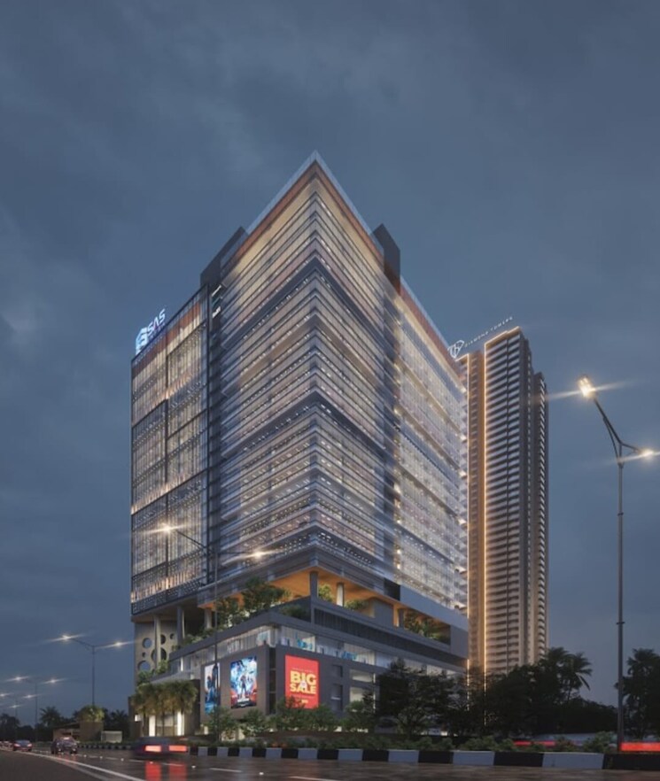 Exterior View, sas-diamond-towers Commercial Office Space 1000 Sq.Ft. In Financial District Hyderabad 9183965
