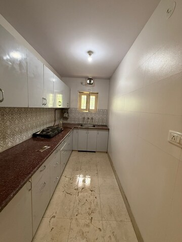 Kitchen in 3 BHK Apartment at Jahaz Apartments, Paschim Vihar – for Rent