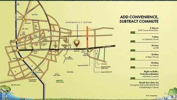 3 BHK Builder Floor – Map Location View at Signature Global Daxin Vistas, Bhondsi - for Sale