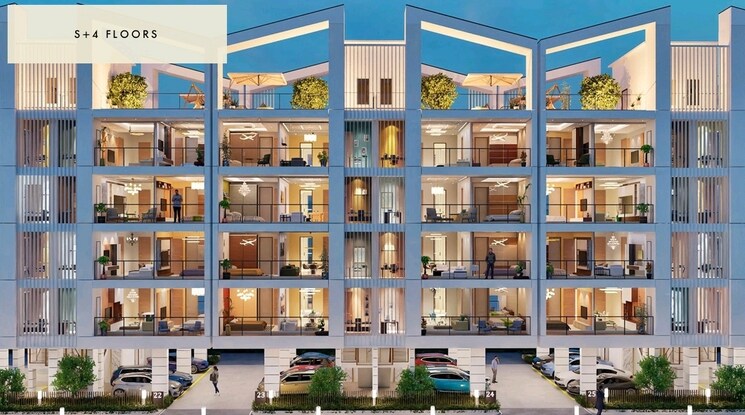 Exterior View, signature-global-daxin-vistas 3 Bedroom 1550 Sq.Ft. Builder Floor In Bhondsi Gurgaon 9184557