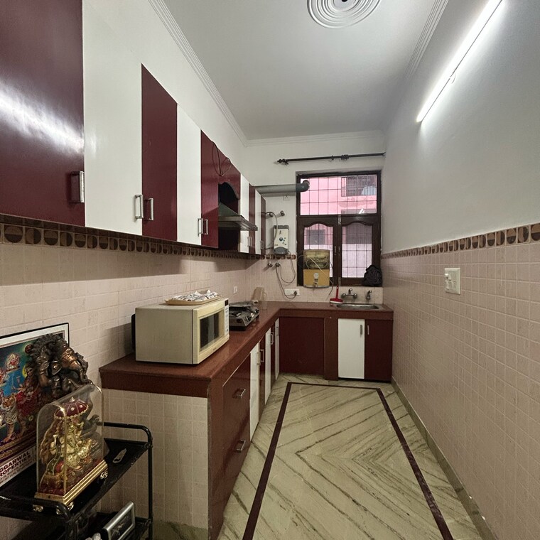 Kitchen, ansal-plaza-sector-23 2 Bedroom 2800 Sq.Ft. Builder Floor In Carterpuri Village Gurgaon 9184603