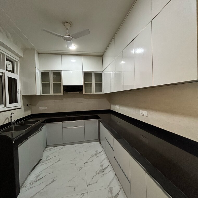 Kitchen, ansal-plaza-gurgaon 3 Bedroom 3800 Sq.Ft. Builder Floor In Carterpuri Village Gurgaon 9184625