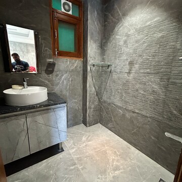 Bathroom in 3 BHK Builder Floor at Palam Vihar Residents Association, Palam Vihar – for Rent