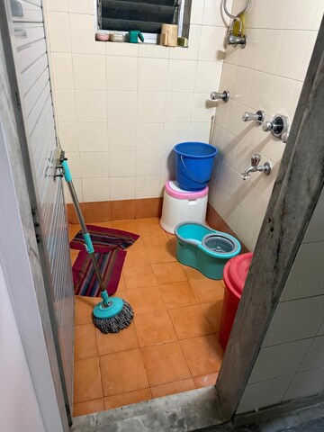 Bathroom in 1 BHK Apartment at Mahim – for Rent