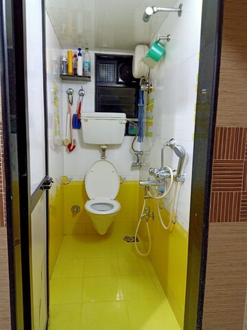 Bathroom in 1.5 BHK Apartment at Dwarka CHS Borivali, Borivali West – for Rent