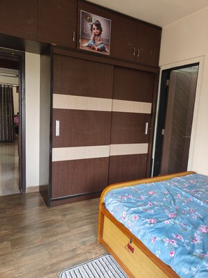 Master Bedroom in 2 BHK Apartment at G K Roseland Residency, Pimple Saudagar – for Sale