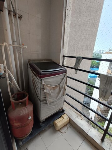 Balcony in 2 BHK Apartment at Sethia Sea View, Goregaon West – for Rent