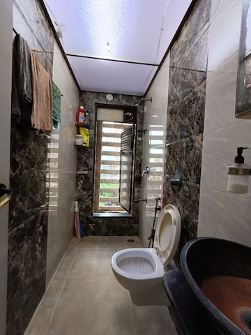 Bathroom in 2 BHK Apartment at Sethia Sea View, Goregaon West – for Rent