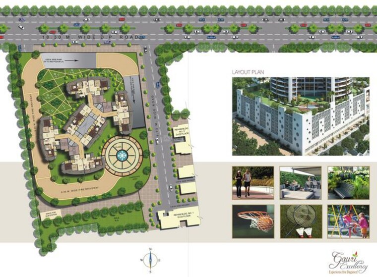 Master Plan, gauri-excellency 2 Bedroom 1200 Sq.Ft. Apartment In Kandivali West Mumbai 9185236