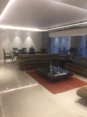 Living Room in 3.5 BHK Apartment at Marble Palace, Bandra West – for Rent