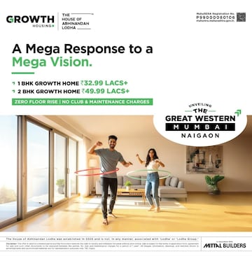 Master Bedroom in 1 BHK Apartment at Naigaon East – for Sale
