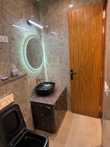 Bathroom in 1 BHK Penthouse at Chattarpur – for Rent