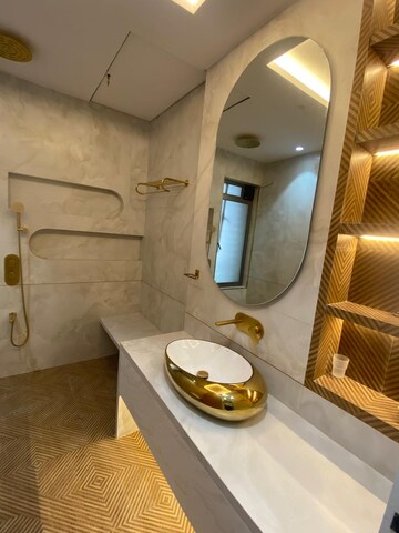 Bathroom in 3 BHK Apartment at Indiabulls Sky Forest, Lower Parel – for Rent