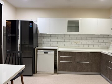 Kitchen in 4 BHK Apartment at Hiranandani Royce, Ghodbunder Road – for Rent