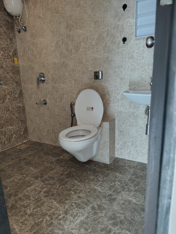 Bathroom in 2 BHK Apartment at Ruparel Ariana, Parel – for Rent