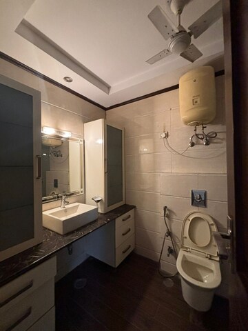 Bathroom in 4 BHK Builder Floor at Anand Niketan – for Rent