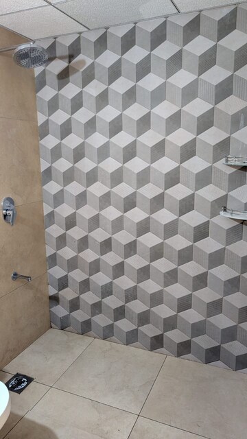 Bathroom in 3 BHK Apartment at Kalpataru Immensa, Kolshet Road – for Rent