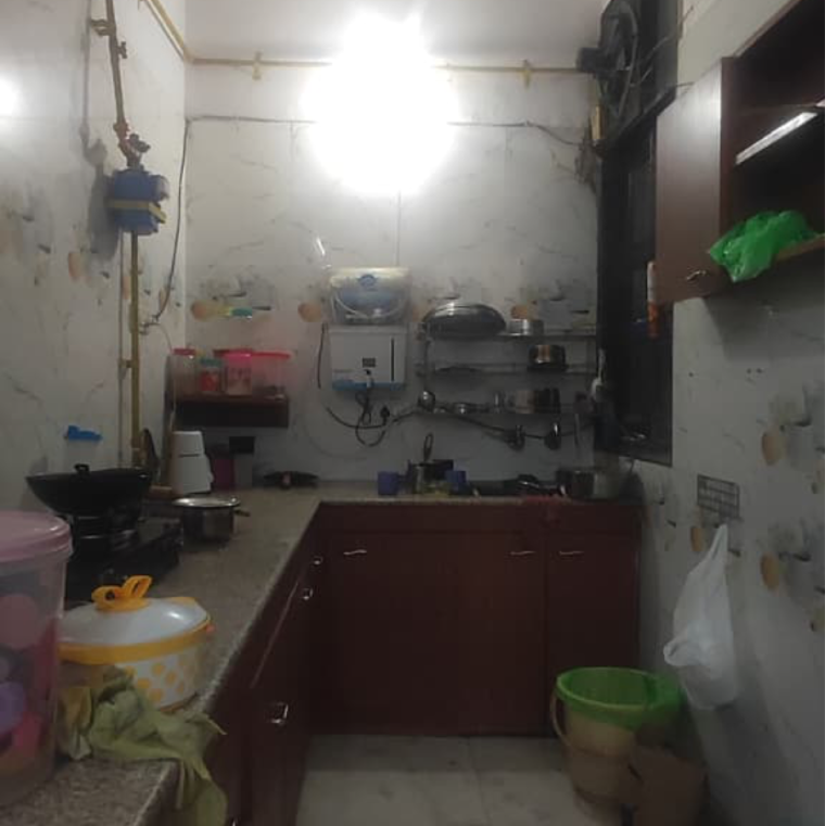 Kitchen, malviya nagar 3 Bedroom 1200 Sq.Ft. Builder Floor In Malviya Nagar Delhi 9185487