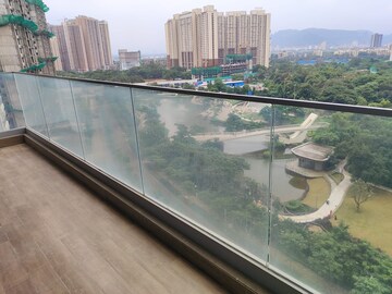 Balcony in 4 BHK Apartment at Kalpataru Immensa, Kolshet Road – for Sale