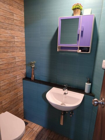 Bathroom in 1 BHK Apartment at Lodha Crown Quality Homes, Majiwada – for Rent