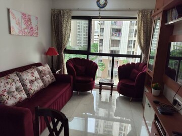Living Room in 1 BHK Apartment at Lodha Crown Quality Homes, Majiwada – for Rent
