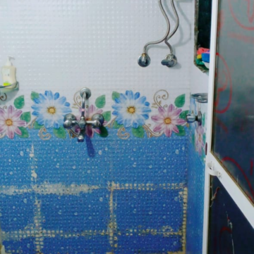 Bathroom in 1 RK Apartment at Yesu Anand Heights, Nandivli – for Sale