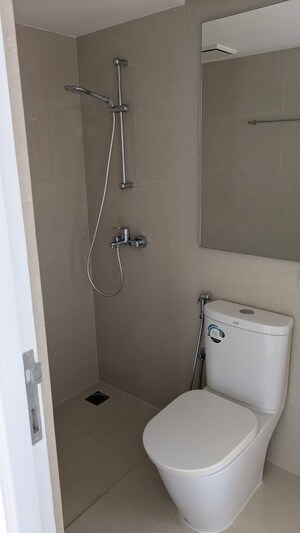 Bathroom in 1 BHK Apartment at RDC Pinewood, Thane West – for Sale