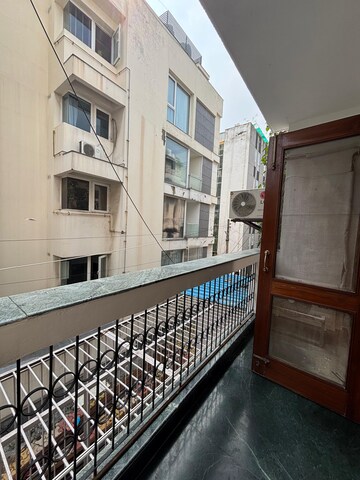 Balcony in 3 BHK Builder Floor at Boutique Residential Apartments A 3 2, Vasant Vihar – for Rent