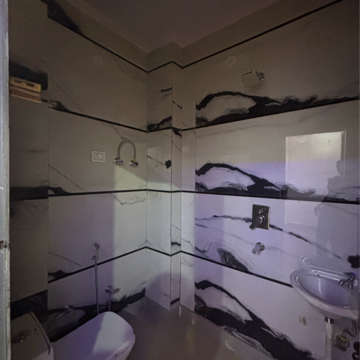 Bathroom in 3 BHK Builder Floor at Dwarka Mor – for Rent