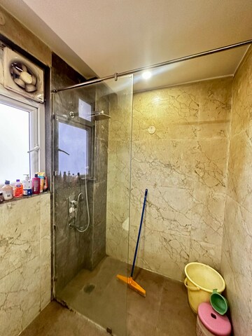 Bathroom in 4 BHK Builder Floor at Sushant Lok ii – for Rent