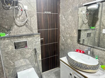 Bathroom in 4 BHK Builder Floor at Sushant Lok ii – for Rent