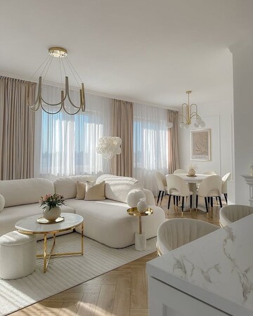 Living Room in 3 BHK Apartment at M3M Capital, Sector 113 – for Sale