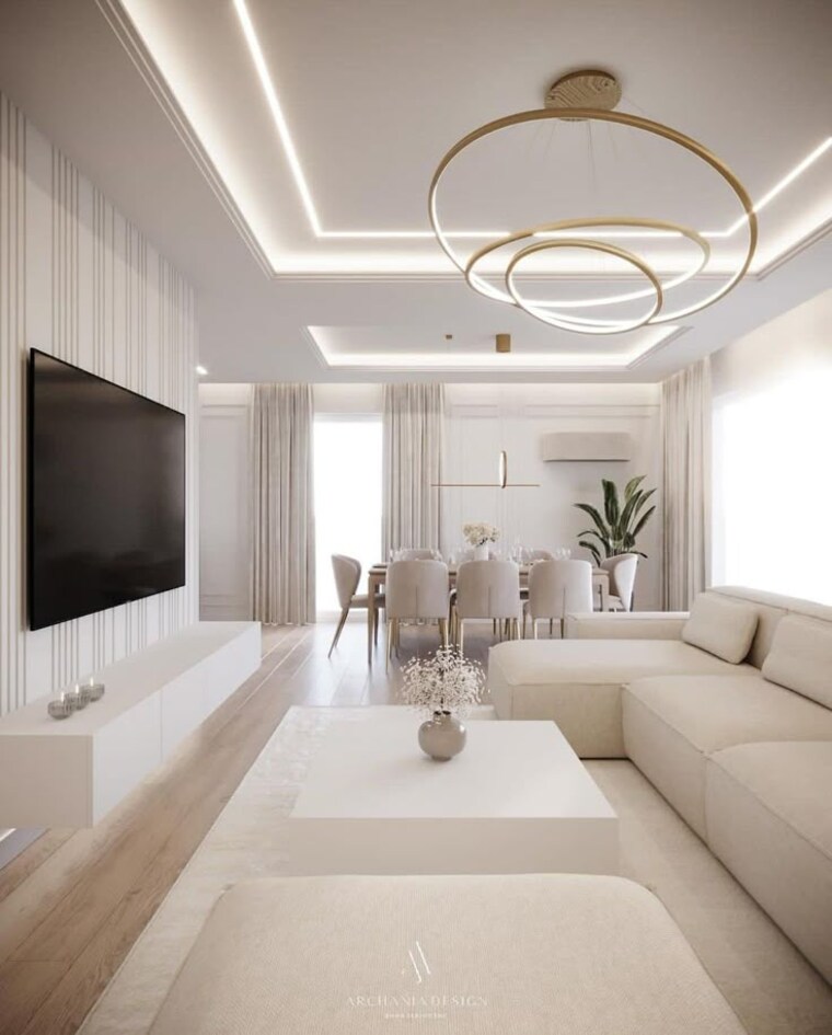 Living Room, m3m-capital 3 Bedroom 1665 Sq.Ft. Apartment In Sector 113 Gurgaon 9185964