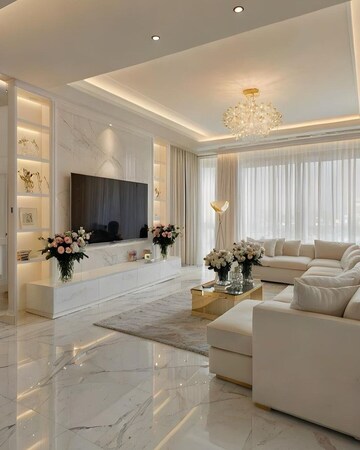 Living Room in 2 BHK Apartment at Smart World One DXP, Sector 113 – for Sale