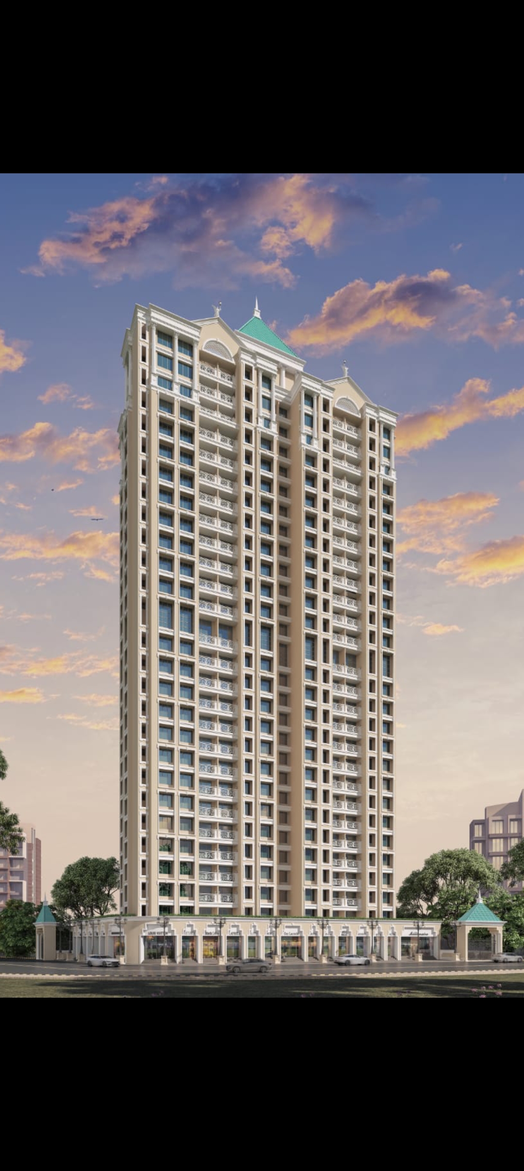 2 BHK 611 Sq.Ft. Apartment in Tharwani Palladian