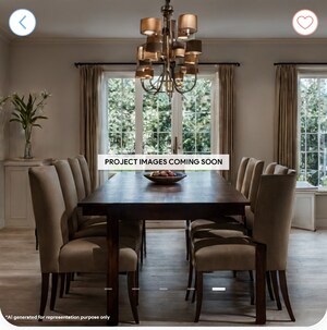 Living Room in 3 BHK Apartment at Gera World of Joy, Kharadi – for Sale