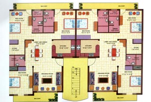 Floor Plan in 3 BHK Apartment at Sector 115 – for Sale