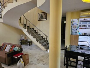 Staircase in 4 BHK Villa at Vrindavanam Apartment, Model Colony – for Sale