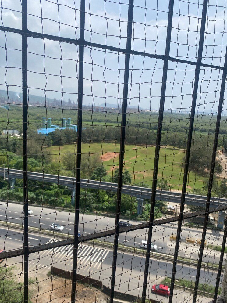 Balcony, cosmic-heights 2 Bedroom 735 Sq.Ft. Apartment In Bhakti Park Mumbai 9186349