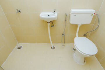 Bathroom in 3 BHK Apartment at Gaur Sportswood, Sector 79 – for Rent